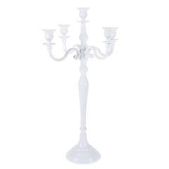 White <b>Candelabra</b> with Glass Votive/<b>CANDELABRA</b> CENTER PIECE DECORATION - Product Image 3