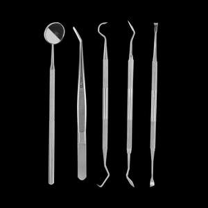 Juego de 5 Herramientas Dentales para Remover Sarro y Placa, con Espejo, para Adultos - Product Image 3