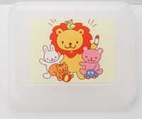 Fiambrera escolar ecológica para niños, juego de vajilla de plástico lavable reutilizable, estilo japonés, para 1 usuario