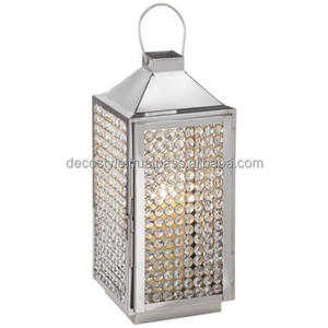 Crystal Beads Candle Lantern