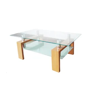 high sale good looking tempered glass home use living room coffee table/centre de table CT008