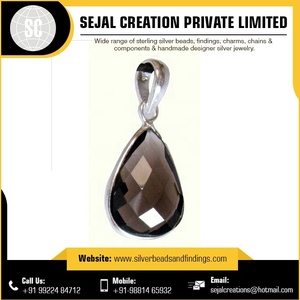 925สเตอร์ลิงเงินวินเทจจี้เสน่ห์ทางศาสนาสีดำนิลชุบทองโรสควอตซ์เป็นจี้หินหลักและเสน่ห์ - Product Image 4