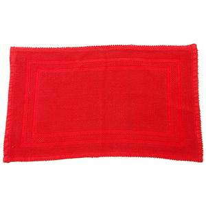 Alfombra de baño de gofres de algodón para suelo, rojo, - Product Image 2