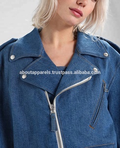 Fabricants de vêtements chinois en gros OEM, vestes en jean pour hommes, haute qualité, fabrication sur mesure, broderie tricotée à rayures - Product Image 3