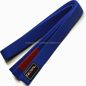 Ceintures de Jiu-Jitsu Brésilien ROYAL 100% coton, haute qualité, gris uni, tissage avec patch personnalisé, vêtements d'arts martiaux sur mesure - Product Image 5