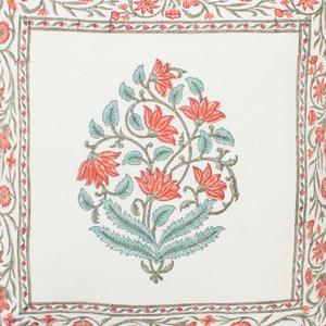 Housse de coussin carrée 40X40CM en coton et lin à imprimé floral - Product Image 3