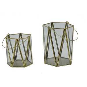 Nouvelle lanterne de bougie en filigrane avec verre pour décoration de noël - Product Image 6