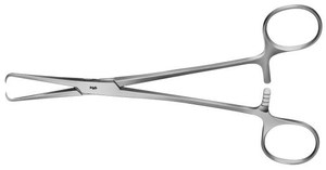 Pinzas de tenáculo Pozzi, pinzas uterinas Collin, instrumentos de ginecología rectos de 25cm, calidad alemana Mahersi - Product Image 3