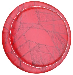 Tabouret bas en cuir massif en bambou pour le salon Tabouret rembourré Tabouret de bar en rotin Ottoman Console incrustée d'os - Product Image 5