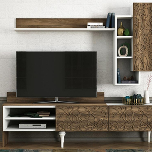 ทีวีหน่วย lenti พิเศษสีขาว-วอลนัท - Product Image 3