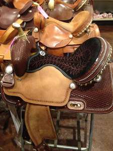 Selle horse en cuir pour cheval, version anglaise - Product Image 5