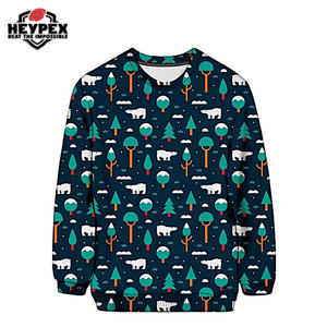 Venta al por mayor de los hombres de diseño único de talla grande sudadera de invierno de gran tamaño de pantalla larga impresa XS 6XL tamaños sublimados Sudadera con capucha de lana - Product Image 6