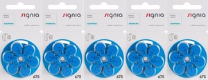 A675เครื่องช่วยฟังแบตเตอรี่ Signia 1.4โวลต์280มิลลิแอมป์ชั่วโมงสังกะสีเซลล์อากาศฟรีปรอทจากเยอรมนีที่มีคุณภาพสูงหุ้นสด - Product Image 4