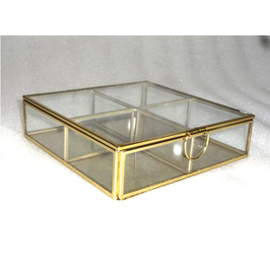 Vidrio decorativo con marco de Metal, caja de joyería para almacenamiento de joyas - Product Image 2