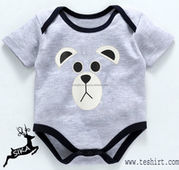 Mameluco de Bebé de Algodón Orgánico 100% Algodón Orgánico Ecológico Transpirable Unisex Cierre de Botones a Presión Logotipo Personalizado Color Personalizado