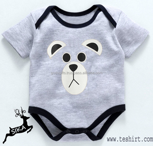 ขายส่งอินเดียผู้ผลิตTirupur 100% อินทรีย์ผ้าฝ้ายทารกแรกเกิดทารกRomper - Product Image 2