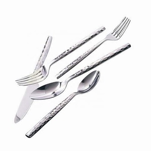 Juego de cubiertos de plata con mango redondo largo y forma de nuevo diseño, juego de utensilios de cocina de primer caballo de acero inoxidable, juego de cubiertos de plata - Product Image 6