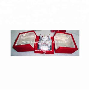 Construit en marbre blanc pur belle pièce maîtresse Taj Mahal - Product Image 1