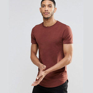 Camiseta de hombre 2018 con dobladillo curvo de palangre y dobladillo redondeado Ajuste cómodo elegante - Product Image 1