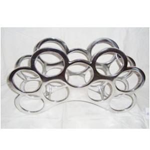 Accessoire à vin de vin en métal, support à vin industriel - Product Image 3