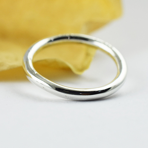 Anillos de plata de ley 925 con forma única Midi, plata fina lisa, exportación y venta al por mayor - Product Image 2