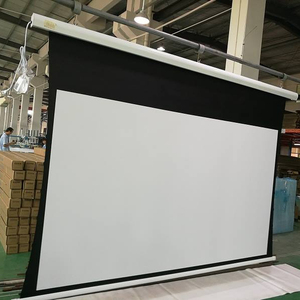 150 inch 200 inch 300 inch חשמלי מקרן מסך עם אלומיניום סגסוגת כיסוי