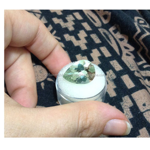 พลอยอเมทิสต์สีเขียวธรรมชาติเกรด100% คุณภาพระดับพรีเมียมพลอยทรงลูกแพร์ทรงเว้าตัดหลวมสำหรับทำเครื่องประดับ - Product Image 2