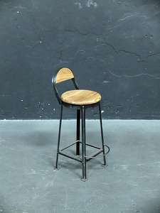 Taburete de Bar superior de madera industrial de diseño moderno para muebles de hotel - Product Image 4
