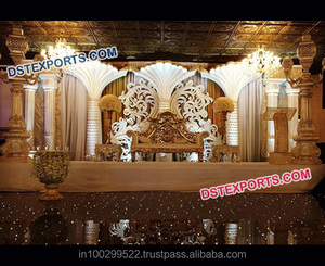 Decoración de escenario de boda, accesorios de Paisley de fibra para compromiso, último diseño, a la venta - Product Image 1
