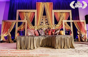 Punjabi Cultural Sangeet Configuración de escenario Punjabi Mehandi Estatua de escenario Decoración Estatua de fibra Punjabi para escenario Mehandi - Product Image 4