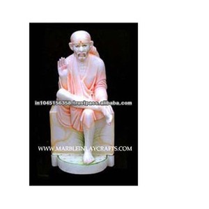 Makrana หินอ่อนที่ทำด้วยมือไอดอล Sai Baba Murti - Product Image 1