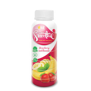 Fraise banane 330 ml Smoothie boisson 24 bouteilles par carton bouteille en PET marque privée OEM ODM échantillon gratuit en gros - Product Image 1