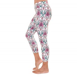 Newest Fashion Women's Yoga Fitness Leggings | Customizable Embossed Geometric Pattern Breathable Spandex/Nylon Elastic Leggings - Product Image 2