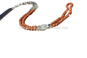 High Quality Handcrafted Natural Gemstone Labradorite 108 <b>Hand</b> Faceted Beads Knotted Mala Necklace - Product Image 4