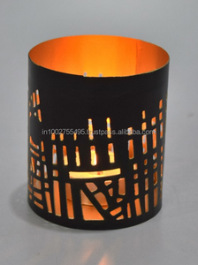 Stylish Handmade Metal Tabletop <b>Tealight</b> Votive <b>Holder</b> (7x7x8 Cm) for Home & Wedding Festive Christmas Decoration and Gifting - Product Image 4