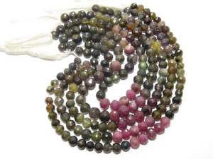 High Quality Faceted Round <b>Tourmaline</b> Stone Beads Multi-Color Loose Gemstones for <b>Jewelry</b> & Crafting - Product Image 3