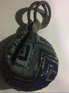 Noir Perles Concepteur Potli sac - Product Image 2