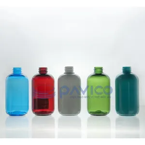 80ml-18mm-18gフェイシャルローションプラスチック包装用の赤い化粧品PETプラスチックボトルラウンドショルダーPETボトル