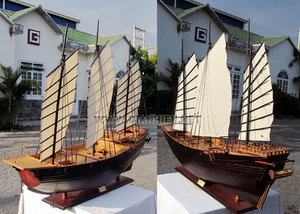 เรือจำลองไม้จีนขนาดใหญ่พิเศษ - งานฝีมือไม้ - Product Image 3