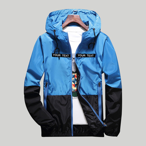 Chaqueta fina con capucha para hombre, abrigo informal de retales, ajustado, cortavientos, de la mejor calidad, nueva - Product Image 6