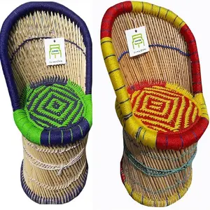 Moderno y ergonómico taburete de madera de bambú rodillas de meditación Banco plegable con las piernas de Taburete/Eco Friendly artesanía de caña