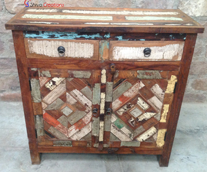 Muebles para el Hogar Vintage Reciclados al por Mayor, Gabinete de Almacenamiento de Madera Usada - Product Image 1