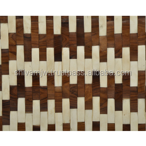 Metier-taburete cuadrado antiguo de madera, moderno y barato, suministro de fábrica, venta al por mayor, último diseño - Product Image 4