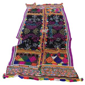 Wholesale antique handmade embroidered gypsy <b>woolen</b> rabari shawl <b>blanket</b> - Product Image 4