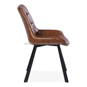 <b>Upholstered</b> Tan Faux Leather Dining <b>Chair</b>/Leather <b>Chair</b> - Product Image 3