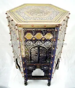 Великолепная винтажная репродукция abaa-klwn, боковой столик с встроенным безделушником