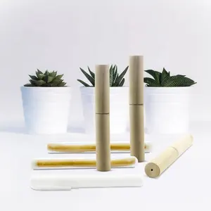 حامل خشبي ل MISWAK عصا escova دي دينت الأسنان الأنظف حامل زجاج مفرّغ حامل الطبيعي الخشب MISWAK حالة حقيبة من خشب الخيزران