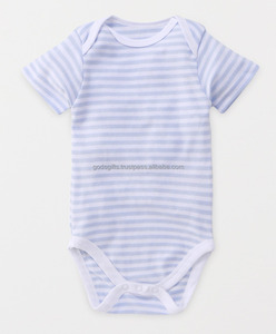 Tirupur Baby Girl Romper Organic Cotton Grey Striped Bamboo Cotton Newborn Bulk Manufacturer India - Product Image 3