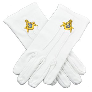 Gants masaniques en coton, blancs, fabricant de PK - Product Image 4
