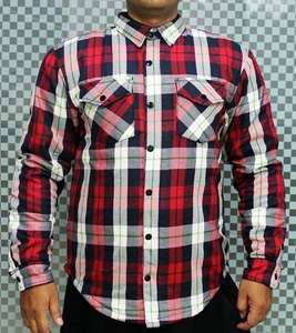 2024 Premium qualité Bober Kevler flanelle chemise respirant confortable coton travail chemise bûcheron vérifier conception fil teint - Product Image 5